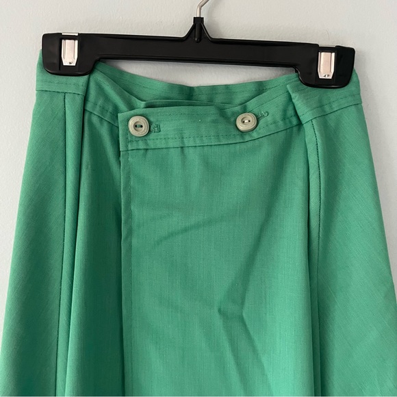 Vintage Mint Green Wrap Skirt - Picture 8 of 9